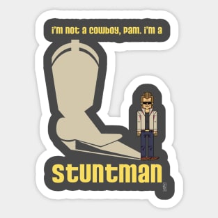 Stunning Stuntman Sticker